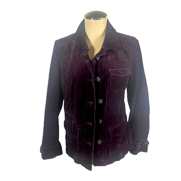 Eddie Bauer Woman's Purple Corduroy Jacket Size Medium - Picture 1 of 11